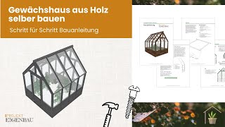 Gewächshaus aus Holz selber bauen [upl. by Arikahs]