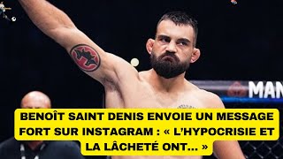 Benoît Saint Denis envoie un message fort sur Instagram  « L’hypocrisie et la lâcheté ont… » [upl. by Pillihp63]