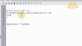 AS3 Random Number Generator Code  ActionScript 30 Tutorial [upl. by Ydissak]