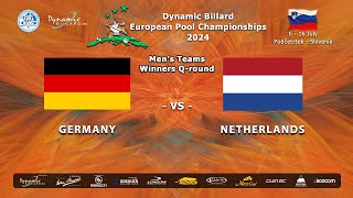 Day 8 Teams GER V NED Dynamic Billard European Championships 2024 Men Women Wheelchair amp U23s [upl. by Kylynn]