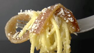 La vraie recette des pâtes à la carbonara [upl. by Dhiman]