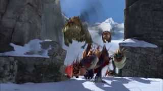 How to Train Your Dragon  DragonViking Games Snowboarding extended version [upl. by Thadeus703]