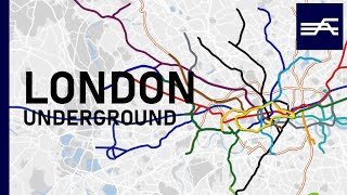 Evolution of the London Rapid Transit Underground Overground 18632020 geographic map [upl. by Graaf]