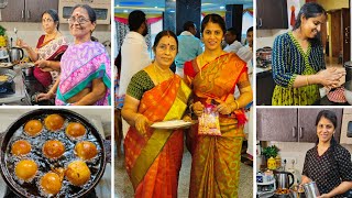 கட கடவென நடந்த கல்யாண வேலைகள் 😍 Happy Wedding Routine with family  Twins Vegkitchen Function Vlogs [upl. by Assilrac981]