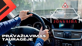 Pravažiavimas Tauragėje 20240226 Regitra Kaip vairuoti automobilį [upl. by Nilhtac438]