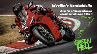 Ideallinie und Präzisionstraining mit dem Motorrad auf der Nordschleife Nürburgring ducati xlite [upl. by Hsirahc]