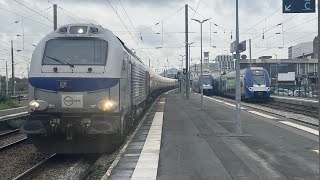 E4002  Citernes  Bully Grenay  Tessenderlo en gare SNCF de Lens [upl. by Aseret119]