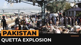 Deadly explosion at Quetta railway station in Pakistan  AJshorts [upl. by Ttoille601]