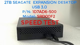 rd 316 Speed test 2TB Seagate Expansion Desktop Drive SRD00F2 1D7AD6 500 v3 [upl. by Nnylkcaj4]