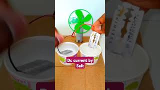 How to generate DC current by salt ytshorts iti electrician practical experiment [upl. by Macnair]