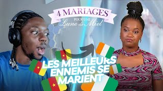 LES MEILLEURS ENNEMIS SE MARIENT  4 Mariages Pour Une Lune De Miel reaction [upl. by Nylsirhc]