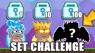 1DLS 10DLS 100DLS SET CHALLENGE Ft VinOscar  Growtopia [upl. by Suoivatnom50]