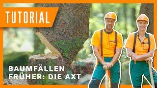 Baum fällen im Wandel der Zeit Axt I TutorialSpecial der Bayerischen Staatsforsten [upl. by Benildis]