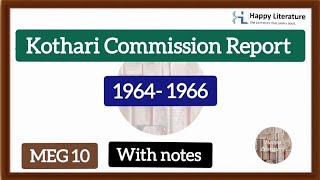 Kothari Commission Report 196466 English Studies in India [upl. by Panaggio328]