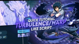 TURBULENCEWARP LIKE SCRIPT  QUICK TUTORIAL ALIGHT MOTION [upl. by Paik]