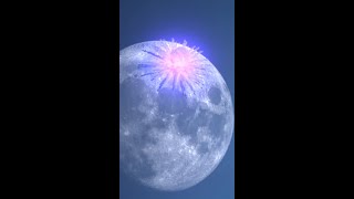 Asteroid hits Moon not realasteroidmoonmeteorshorts [upl. by Anirak]