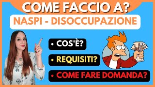 NASPI  Come fare domanda di disoccupazione [upl. by Atiuqnahs]