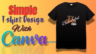 Tshirt design in Canva [upl. by Ellohcin]