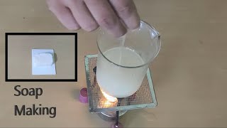 Science Experiment  How to make soap  Saponification  Preparation of Soap in Lab  Sodium Soap [upl. by Stonwin]