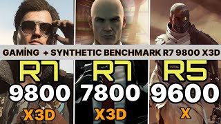 9800X3D VS 7800X3D VS İNTEL ULTRA 285K VS 5800X3D VS 9950X VS İ9 14900K VS 7950X GAMİNG BENCHMARK [upl. by Braunstein]