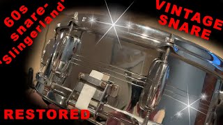 Vintage Drum RESTORED  Slingerland snare [upl. by Grados]