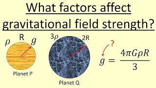 904 What factors affect gravitational field strength [upl. by Nelluc48]