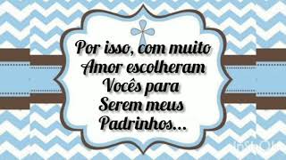 Convite virtual para padrinhos de quotBatismoquot [upl. by Holofernes474]