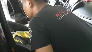 Karcher SC3 Demo Car Seat Steam Cleaning via Southside Crew [upl. by Stearns]