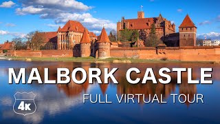 🏰 🇵🇱 MALBORK CASTLE 🔥 Inside of history in 4k UHD video Tour 2023 [upl. by Rekoob]