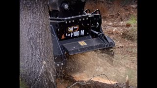 Cat® Mini Excavator Mulcher Overview [upl. by Sorodoeht461]