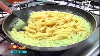 Cocina De Sol a Sol pasta en salsa de crema y pesto [upl. by Riancho]