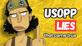 Every Usopp Lie In One Piece [upl. by Hagile]