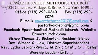 23rd Sunday after Pentecost  With Rev Lydia Lebron Rivera at Epworth United Methodist Church [upl. by Ansev]