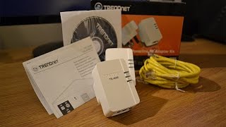 TRENDnet TPL406E2K 500Mbps Powerline adapter kit  UNBOXING [upl. by Renmus]