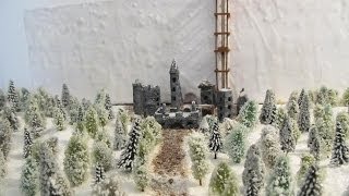 Make a Game of Thrones Diorama The Wall and Castle Black [upl. by Atiuqam]