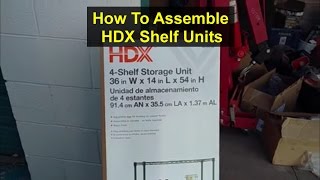 How to assemble HDX shelf storage unit  VOTD [upl. by Bullivant908]