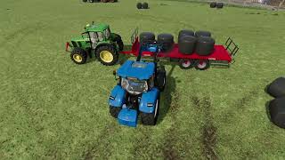 The Northern Farms  fs22  episode 7 CARTING SILAGE BALES AND I HAVE BOUGHT SOMTHING [upl. by Yance583]