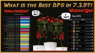 Best  TOP 735 PvE DPS Comparision w SimulationCraft amp Warcraftlogs Live Logs  Legion WoW Guide [upl. by Rolan348]