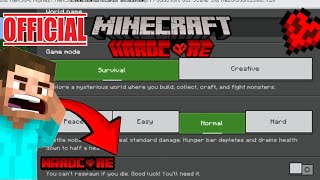 Minecraft Officially Launch Hardcore for Pocket Edition  Minecraft PE Hardcore [upl. by Mad]