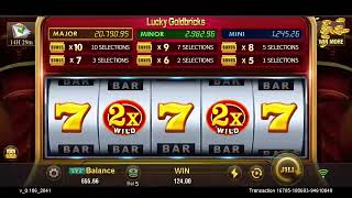 Jili Lucky Goldbricks Slot Machine Full Game Free Games Bonus Lucky Goldbricks Is lucky this time [upl. by Mathian]