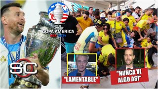 COPA AMÉRICA LAMENTABLES INCIDENTES en ARGENTINA vs COLOMBIA ¿Llego el FIN de Messi  SportsCenter [upl. by Elyc]