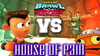 Sheen Estevez vs Plankton  Super Brawl Showdown v030b Full Match Gameplay [upl. by Llenahc]