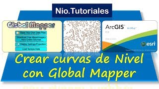 Crear curvas de nivel  Global mapper amp ArcGis [upl. by Aserret273]