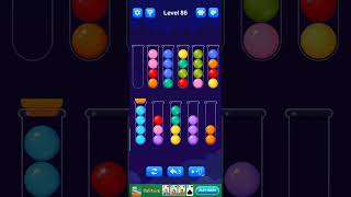 Ball Sort Puzzle Level 86 Solution Walkthrough [upl. by Ymmit847]