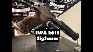 IWA2018  SigSauer Gewehre Pistolen Luftgewehre und Luftpistolen [upl. by Killian]