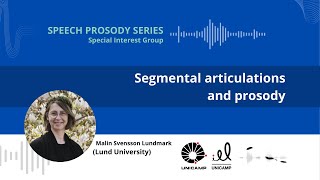 Segmental articulations and prosody  Speech Prosody Lectures [upl. by Maleeny]