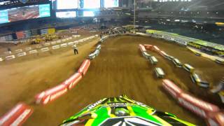 GoPro HD Broc Tickle Practice  Phoenix Monster Energy Supercross 2011 [upl. by Eelana859]