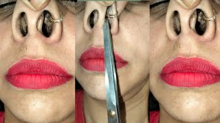 Nose hair cuttingnosehaircutting nosehairnosehairwaxingpammibeautyworldpummybeautyworld [upl. by Martinez]