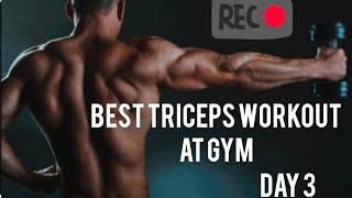 Triceps workout at gym  triceps exercise   5 Effective Exercise  triceps tricpsworkout gym [upl. by Alyekahs351]