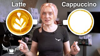 Latte VS Cappuccino whats the difference • Barista Training [upl. by Rosol]